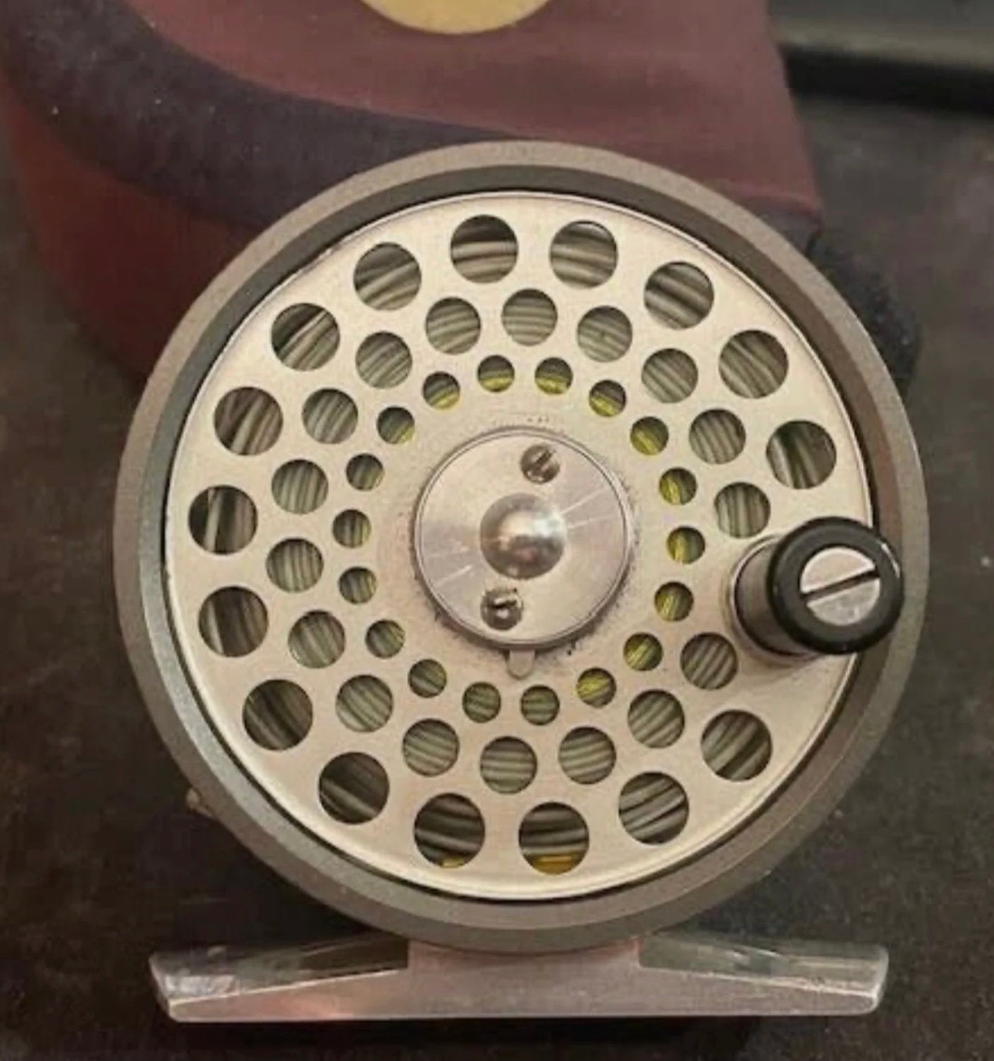 Vintage Hardy Marquis No 8/9 Fly Reel & Spool with 2 Fly Lines & Case